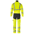 Overall, Knietaschen, Stretch-Einsätze  Kombination / Gr. XL, Hi-vis  Gelb/Schwarzblau Produktbild Additional View 2 S