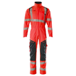 Overall, Knietaschen, Stretch-Einsätze  Kombination / Gr. 4XL, Hi-vis  Rot/Schwarzblau Produktbild