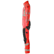Overall, Knietaschen, Stretch-Einsätze  Kombination / Gr. XL, Hi-vis  Rot/Schwarzblau Produktbild Additional View 1 S