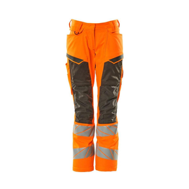 Hose, Damen,DIAMOND,  Knietaschen,Stretch / Gr. 82C54, Hi-vis  Orange/Dunkelanthrazit Produktbild
