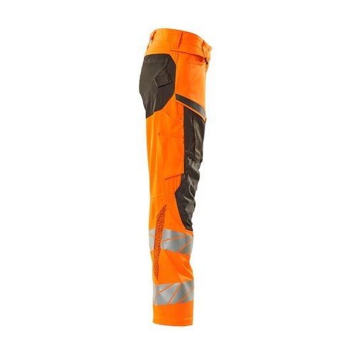 Hose, Damen,DIAMOND,  Knietaschen,Stretch / Gr. 82C54, Hi-vis  Orange/Dunkelanthrazit Produktbild Additional View 3 L