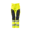 Hose, Damen,DIAMOND,  Knietaschen,Stretch / Gr. 82C40, Hi-vis  Gelb/Schwarzblau Produktbild