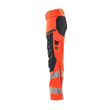 Hose, Damen,DIAMOND,  Knietaschen,Stretch / Gr. 82C54, Hi-vis  Rot/Schwarzblau Produktbild Additional View 1 S