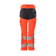 Hose, Damen,DIAMOND,  Knietaschen,Stretch / Gr. 82C54, Hi-vis  Rot/Schwarzblau Produktbild Additional View 2 S