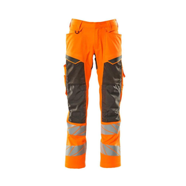 Hose mit Knietaschen, Stretch-Einsätze  / Gr. 76C54, Hi-vis  Orange/Dunkelanthrazit Produktbild