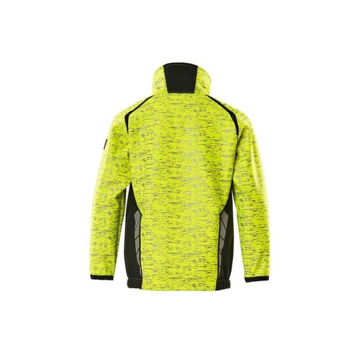 Soft Shell Jacke, Kinder, Reflexeffekte  Soft Shell Jacke für Kinder / Gr. 116,  Hi-vis Gelb/Schwarz Produktbild Additional View 2 L