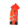 Winterjacke für Kinder,CLI-Futter / Gr.  104, Hi-vis Rot/Schwarzblau Produktbild Additional View 1 S