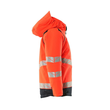 Winterjacke für Kinder,CLI-Futter / Gr.  104, Hi-vis Rot/Schwarzblau Produktbild Additional View 3 S