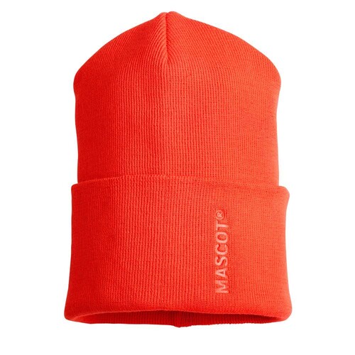 Strickmütze / Gr. ONE, Hi-vis Rot Produktbild Front View L