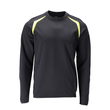 Sweatshirt, moderne Passform / Gr. 4XL,  Schwarzblau/Hi-vis Gelb Produktbild
