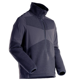 Fleecepullover,kurzem  Reißversch.,Futter Microfleecejacke /  Gr. L, Schwarzblau Produktbild
