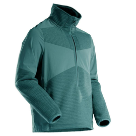 Fleecepullover,kurzem  Reißversch.,Futter Microfleecejacke /  Gr. L, Waldgrün Produktbild