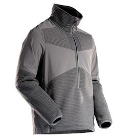 Fleecepullover,kurzem  Reißversch.,Futter Microfleecejacke /  Gr. L, Anthrazitgrau Produktbild