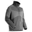 Fleecepullover mit  Reißverschluss,Futter Microfleecejacke  / Gr. 4XL, Anthrazitgrau Produktbild