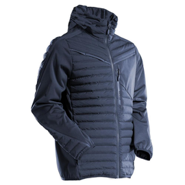 Jacke mit Kapuze, leichtem Futter  Thermojacke / Gr. XS, Schwarzblau Produktbild