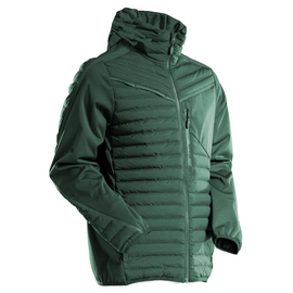 Jacke mit Kapuze, leichtem Futter  Thermojacke / Gr. XS, Waldgrün Produktbild