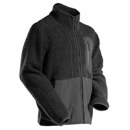Faserpelz Jacke mit Reißverschluss  Faserpelzjacke / Gr. XS, Schwarz Produktbild