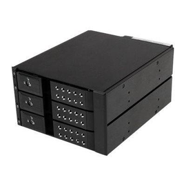StarTech.com 3-fach 3,5 trägerloser SATA Festplatten Aluminium Wechselrahmen Backplane - 3 Bay 3,5 Z Produktbild