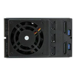 StarTech.com 3-fach 3,5 trägerloser SATA Festplatten Aluminium Wechselrahmen Backplane - 3 Bay 3,5 Z Produktbild Additional View 3 S