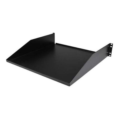 StarTech.com 2 HE 19 Fest montierbarer Schwerlast Fachboden für Server Rack/ Schrank bis 56 Kg - Fac Produktbild Additional View 1 L