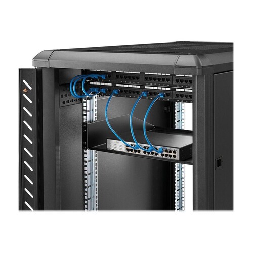 StarTech.com 2 HE 19 Fest montierbarer Schwerlast Fachboden für Server Rack/ Schrank bis 56 Kg - Fac Produktbild Additional View 4 L
