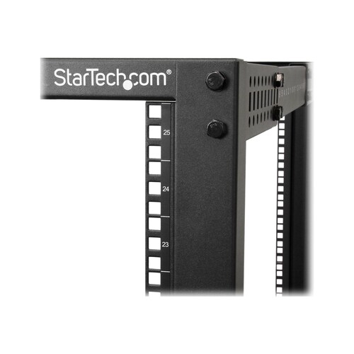 StarTech.com Open Frame Rack 25HE - 4 Pfosten Serverschrank - 58 cm - 104 cm tiefenverstellbar mit R Produktbild Additional View 1 L