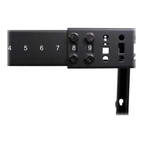 StarTech.com Open Frame Rack 25HE - 4 Pfosten Serverschrank - 58 cm - 104 cm tiefenverstellbar mit R Produktbild Additional View 4 L