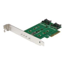 StarTech.com 3 Port M.2 SSD (NGFF) Adapterkarte - 1x PCIe (NVMe) Produktbild