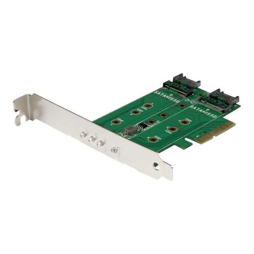 StarTech.com 3 Port M.2 SSD (NGFF) Adapterkarte - 1x PCIe (NVMe) Produktbild Additional View 1 L