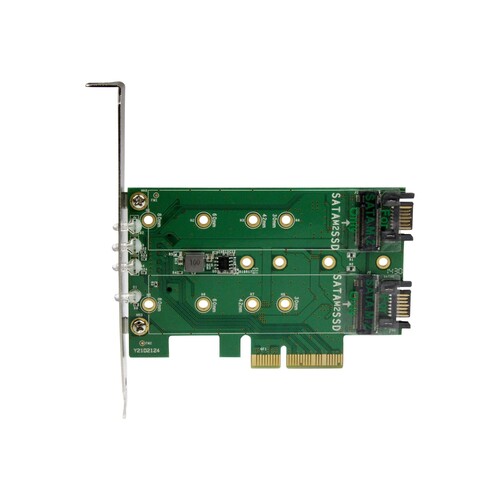 StarTech.com 3 Port M.2 SSD (NGFF) Adapterkarte - 1x PCIe (NVMe) Produktbild Additional View 2 L