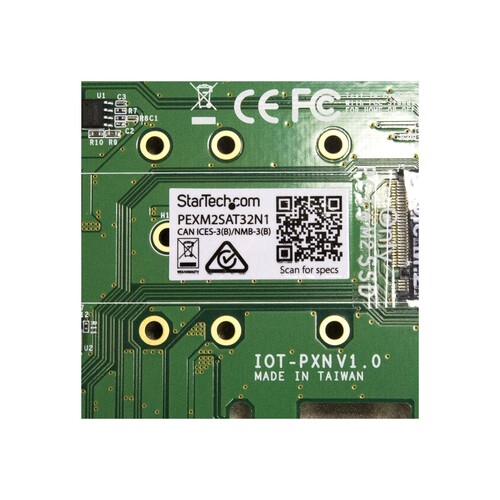 StarTech.com 3 Port M.2 SSD (NGFF) Adapterkarte - 1x PCIe (NVMe) Produktbild Additional View 3 L
