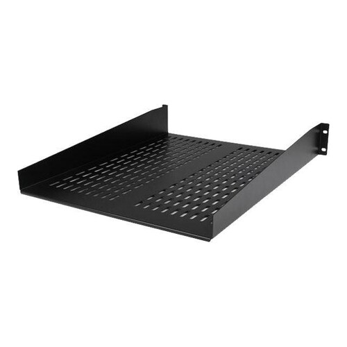 StarTech.com 2 HE 19 Fest montierbarer Fachboden für Server Rack/ Schrank bis 22 Kg - Belüfteter Fac Produktbild Additional View 1 L