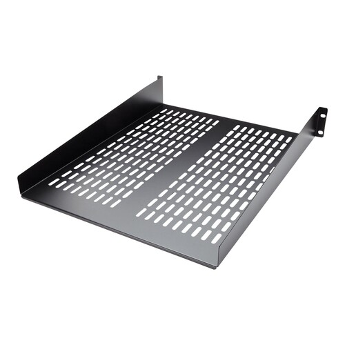 StarTech.com 2 HE 19 Fest montierbarer Fachboden für Server Rack/ Schrank bis 22 Kg - Belüfteter Fac Produktbild Additional View 2 L