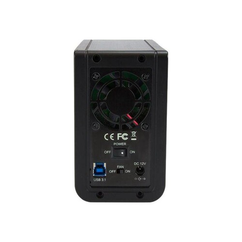 StarTech.com USB 3.1 Dual 3,5" SATA (6Gbit/s) Festplattengehäuse mit RAID - Zweifach 3,5 Zoll HDD/SS Produktbild Additional View 2 L