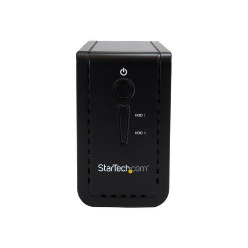 StarTech.com USB 3.1 Dual 3,5" SATA (6Gbit/s) Festplattengehäuse mit RAID - Zweifach 3,5 Zoll HDD/SS Produktbild Additional View 3 L