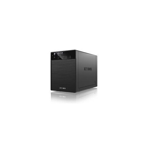 ICY BOX IB-3640SU3 - Festplatten-Array - 4 Schächte (SATA-600) Produktbild Front View L