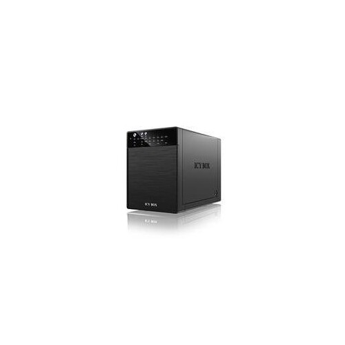 ICY BOX IB-RD3640SU3 - Festplatten-Array - 4 Schächte (SATA-600) Produktbild Front View L