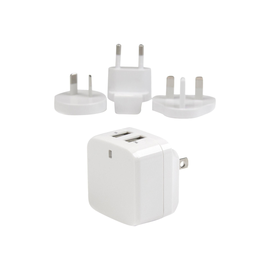 StarTech.com 2 Port USB Ladegerät / Netzteil - 2-fach Ladestecker 17 Watt / 3.4 Amp - Dual Reiselade Produktbild