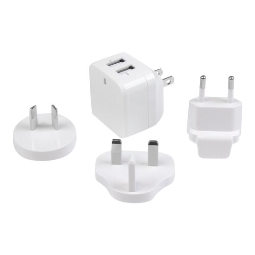 StarTech.com 2 Port USB Ladegerät / Netzteil - 2-fach Ladestecker 17 Watt / 3.4 Amp - Dual Reiselade Produktbild Additional View 2 L