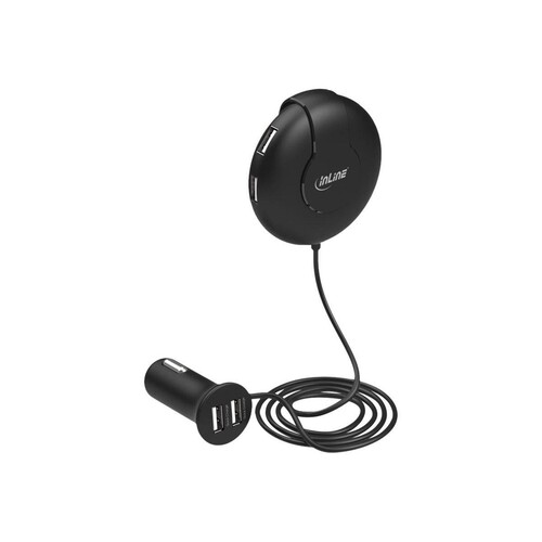 InLine USB car charger with smart IC - Auto-Netzteil - 9.4 A - 6 Ausgabeanschlussstellen (USB) Produktbild Additional View 3 L