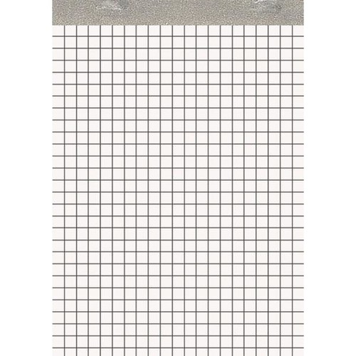 Notizblock A5 kariert ohne Deckblatt 50Blatt 60g holzfrei weiß Landré 100050636 Produktbild Front View L
