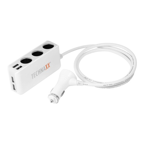 Technaxx TE11 - Auto-Netzteil - 120 Watt - 2.4 A (USB, Zigarettenanzünden) Produktbild Additional View 2 L