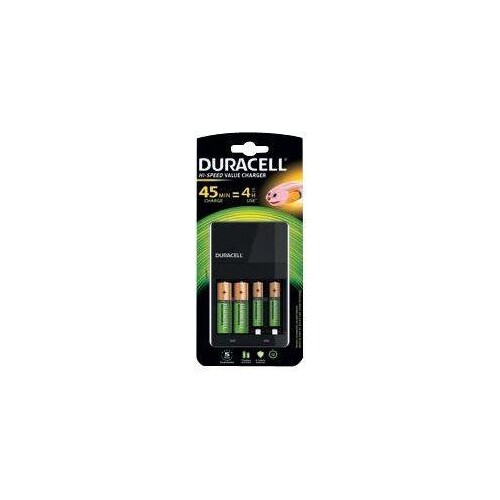 Duracell CEF14 - 4 Std. Batterieladegerät - (für 4xAA/AAA) Produktbild Front View L