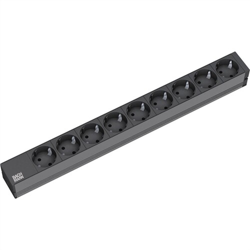 Bachmann Steckdosenleiste (Rack - einbaufähig) - Wechselstrom 250 V - Eingabe, Eingang power CEE 7/7 Produktbild Additional View 1 L