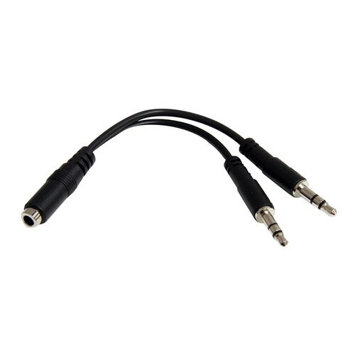 StarTech.com 3,5mm Audio Klinke Y Kabel - Headset Splitter Produktbild
