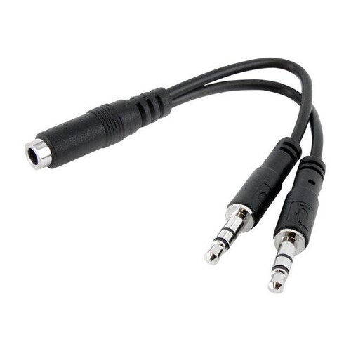 StarTech.com 3,5mm Audio Klinke Y Kabel - Headset Splitter Produktbild Additional View 1 L