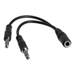 StarTech.com 3,5mm Audio Klinke Y Kabel - Headset Splitter Produktbild Additional View 2 S