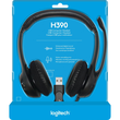 Headset H390 USB Stereo schwarz Logitech 981-000406 Produktbild Additional View 1 S