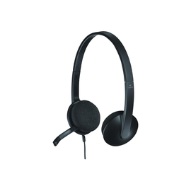 Headset H340 USB Stereo schwarz Logitech 981-000475 Produktbild