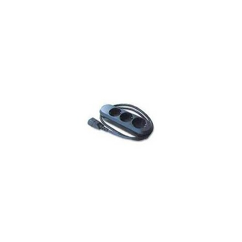 ONLINE USV Steckdosenleiste - Eingabe, Eingang IEC 60320 C14 - Ausgangsanschlüsse: 3 (power CEE 7/7) Produktbild Additional View 1 L